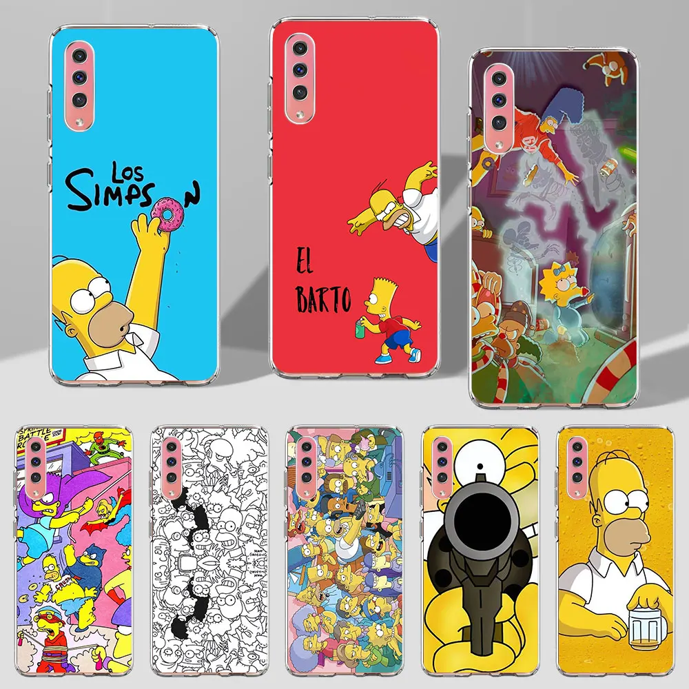 The Simpson Homer Bart Case for Samsung Galaxy A70 A70s A20e A30s A8 A40 A50 A50s A20 A30 A7 A6 2018 A25 TPU Soft Phone Cover