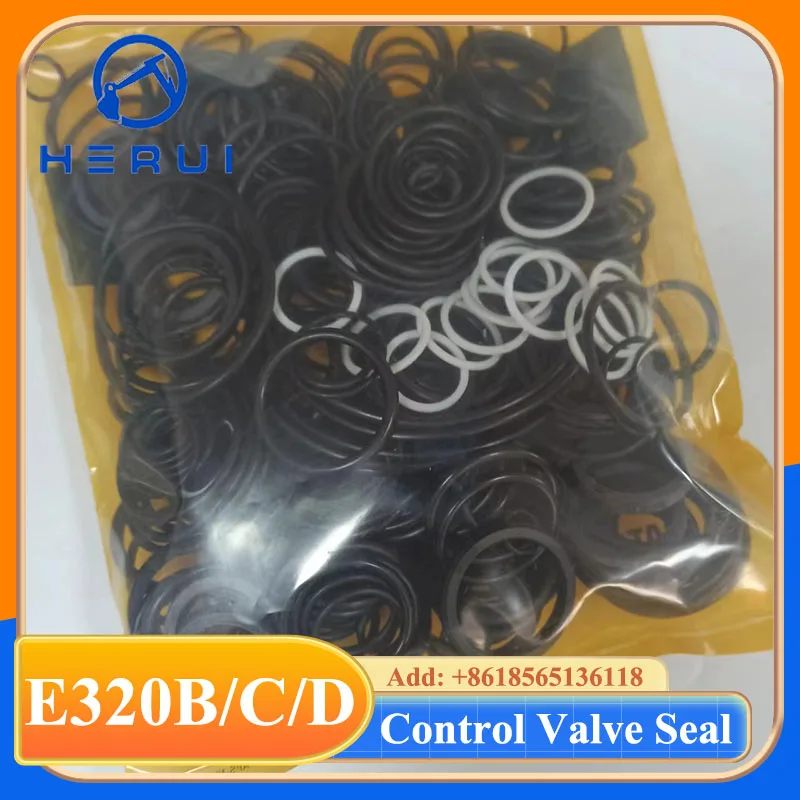 

High Quality E320B E320C E320D Control Valve Oil Seal Kit for 320B/C/D Excavator Control Valve Oil Seal O-ring