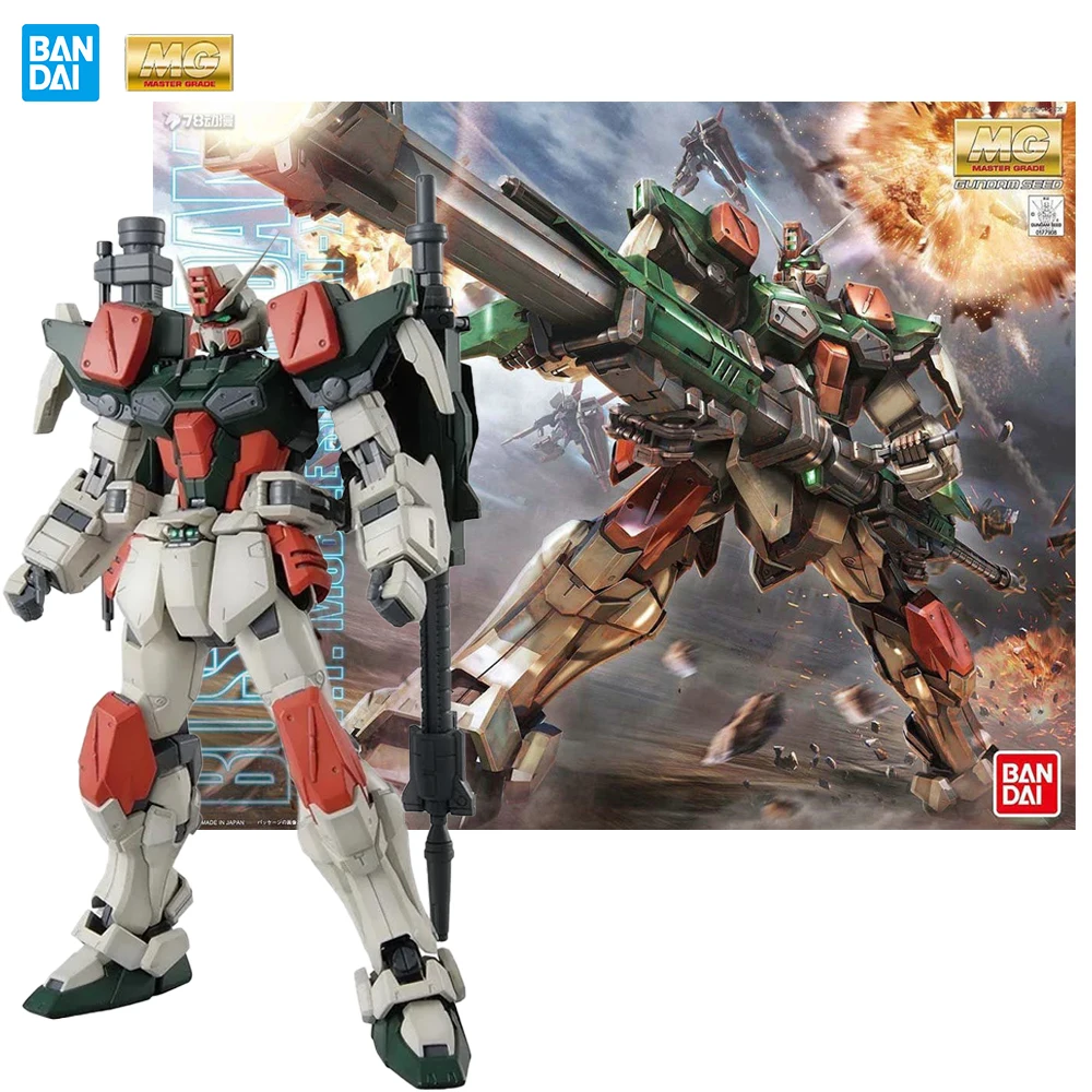 In Stock Original Bandai 1/100 MG GAT-X103 Buster Gundam Assembly Model Movable Collectible Robot Toys Kids Gift for Boys