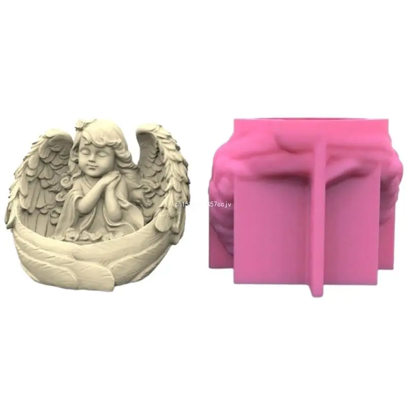 

Silicone Holder Moulds Angel Girl Shaped Silicone Stand Moulds Dropship