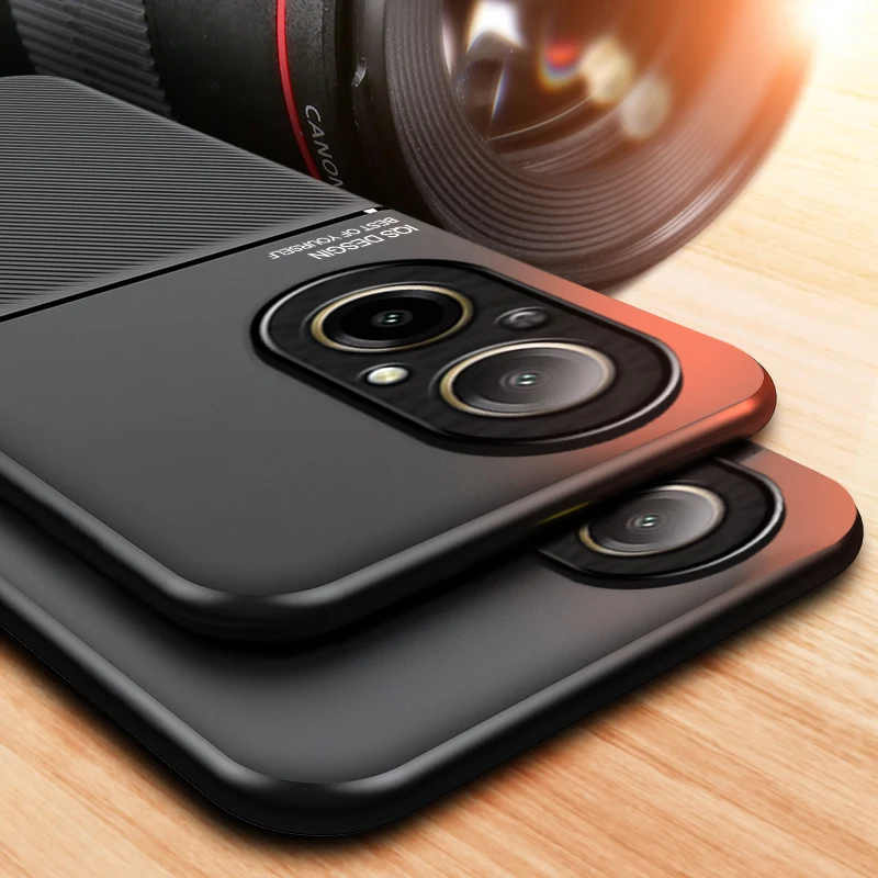 Case For Realme C67 4G Magnetic Car Built-in Magnet Plate Shockproof Hard Cover For Realme C67 4G