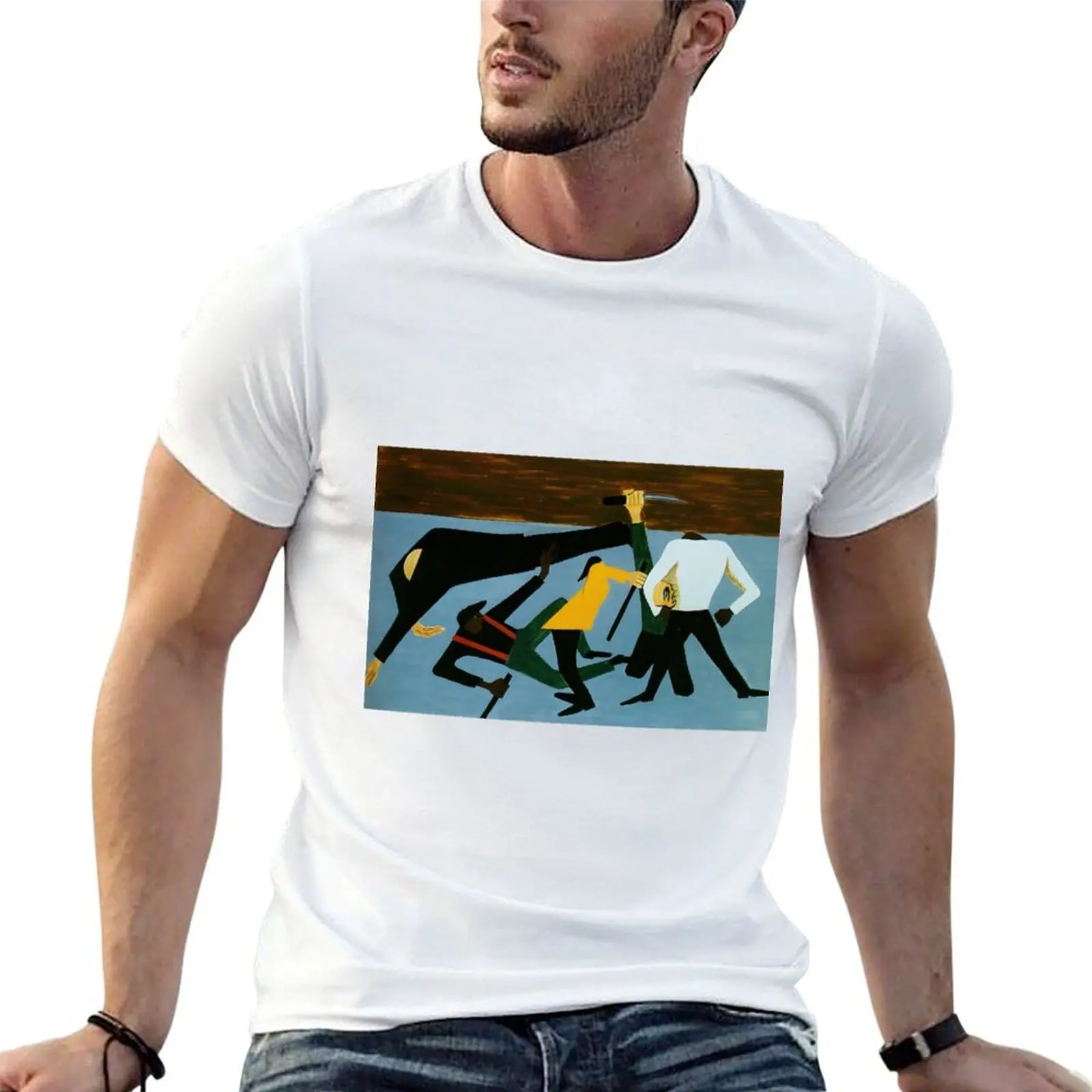 

Jacob Lawrence T-Shirt t shirt for man t shirts for man graphic tees T-Shirt