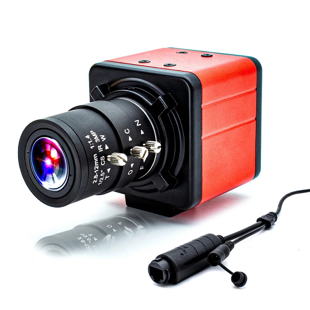 WGWK 4K Mini POE Kamera IP CMOS Czujnik bezpieczeństwa Przemysłowa kamera wideo CCTV 3/4/5/8MP Metal Box Kamera sieciowa z obiektywem 6mm 2.8-12mm