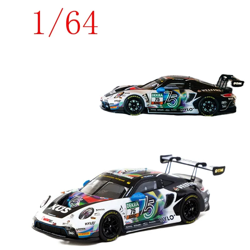 

TW Diecast 1/64 Scale ‌Porsche 911 GT3 R DTM #75 2023 Factory Race Car Alloy Car Model Toys for Boys Gift
