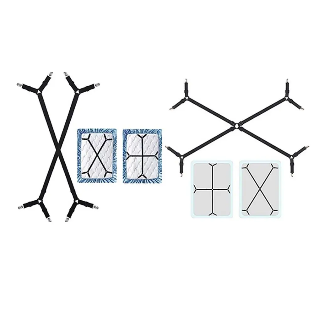 Fasteners Cover 4/8 Clips Bed Sheet Holder Non-Slip Elastic Mattress Clip Adjustable Fixing Strap Grippers Blankets