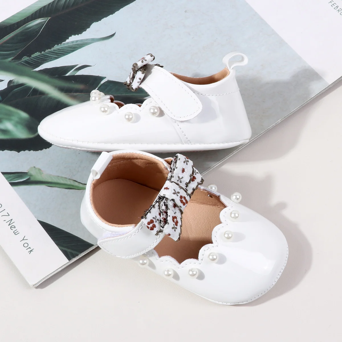 2025 الربيع والخريف طفل الفتيات الأولى المشي داخلي في الهواء الطلق حذاء طفل صغير ل 0-18 متر طفل الأميرة أحذية بولي Leather الجلود لينة وحيد #5