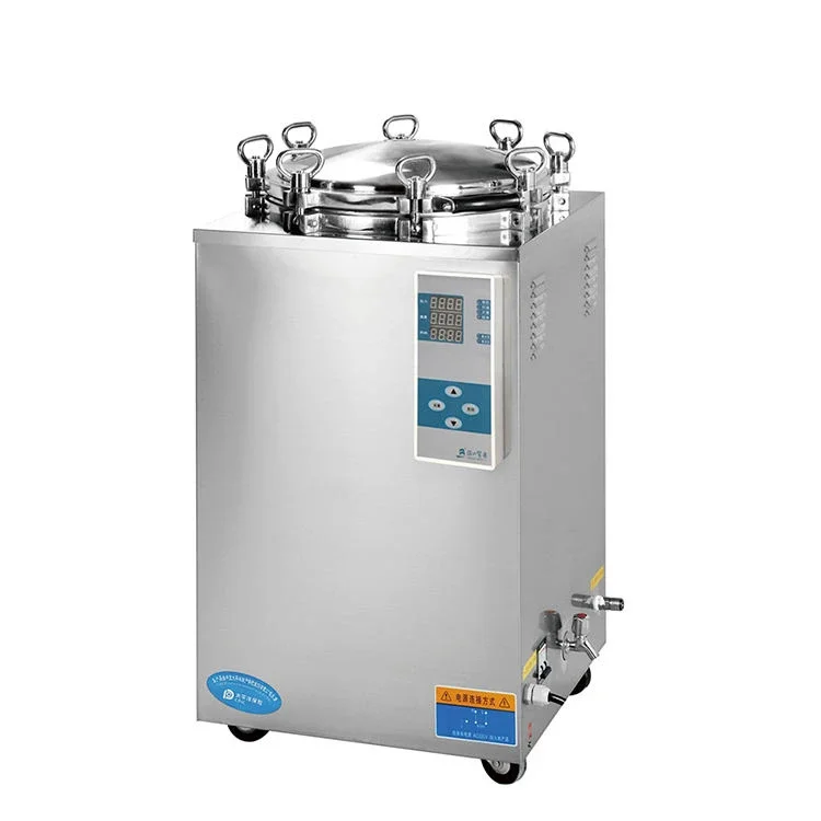 

High Pressure Sterilization Equipment vertical type retort autoclave 50 liter for food medical autoclave sterilizers controllers