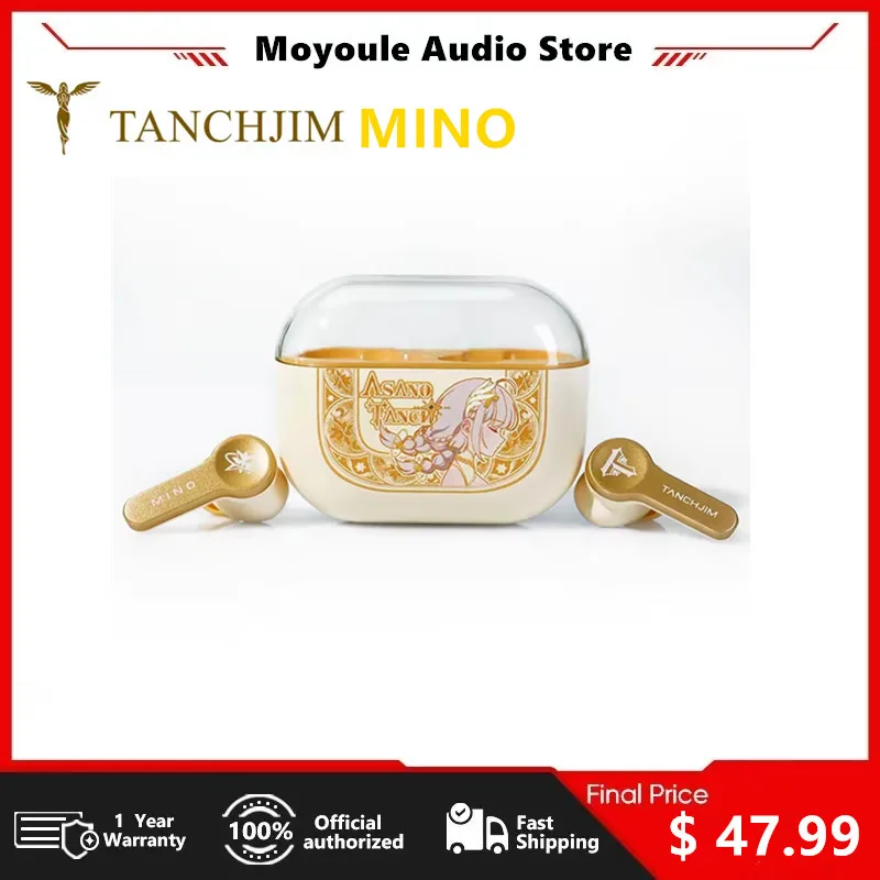 

Tanchjim MINO Asano TWS Wireless Earphones 10mm Dynamic Driver Bluetooth 5.3 Earbuds Noise-Cancelling Smart Touch Controls