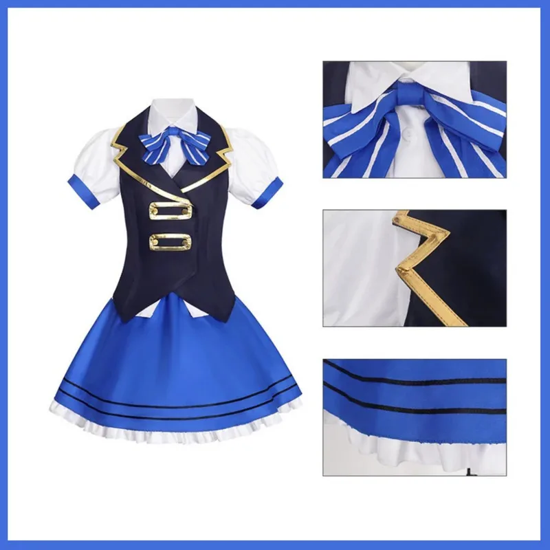 

Цианиме — заказ Кролик Hoto Kokoa Kafuu Chino Tedeza Rize Косплей Костюм Парик Корейская школьная форма Жилет Рубашка Юбка Sui