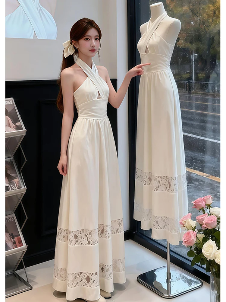 

Изящное свадебное платье Simple Elegance Bridal Dr Cus, длиной в пол, с вырезами, на бретельках, с завышенной талией, длинная юбка для свадьбы