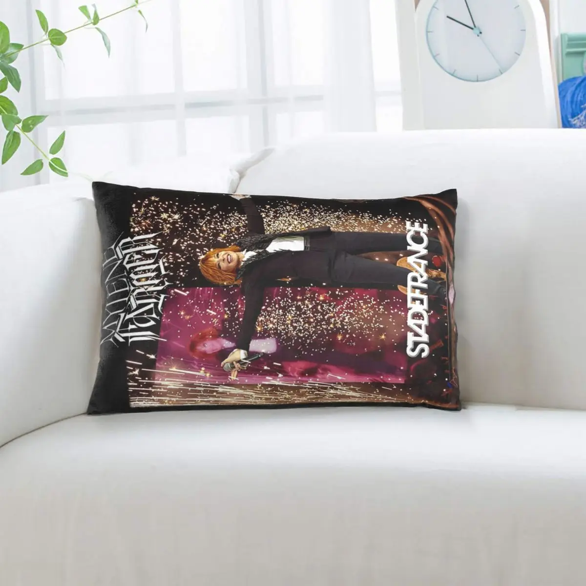 Stade De France Mylene Farmer Rectangle Pillowcase Cushion Cover Decorative Bedroom Bed Home Comfort Throw Pillow