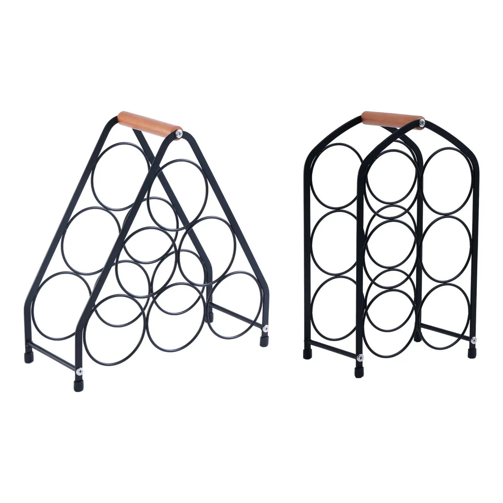 Wine Rack Wine Carrier Decorative Sturdy Drink Carrier,Wine Bottle Holder,Wine Shelf,for Hotel Hallway Restaurant Dining Room image 3