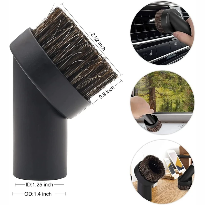 9 sztuk załączniki części nadające się do Shopvac akcesoria 1 1/4 Cal-3 Pcs Vacuum Extension Wand, 32Mm i 35Mm wąż do odkurzacza Adapter