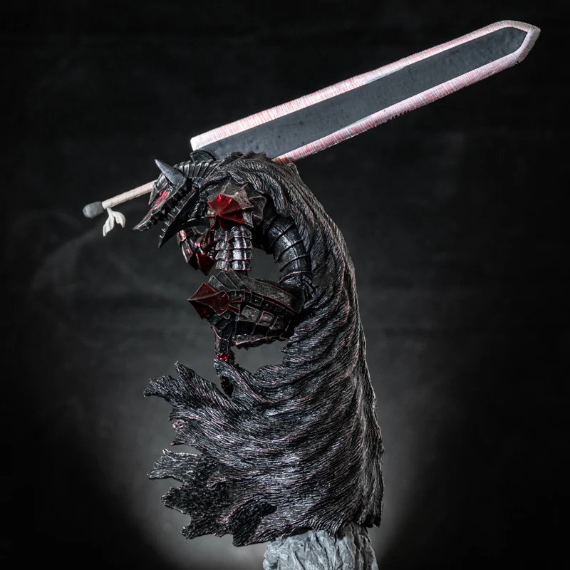 Guts Anime Figure Model Handmade Blood Stained Statue Standing Sword Fighting Posture Elden Ring Collection Ornament DesktopGift