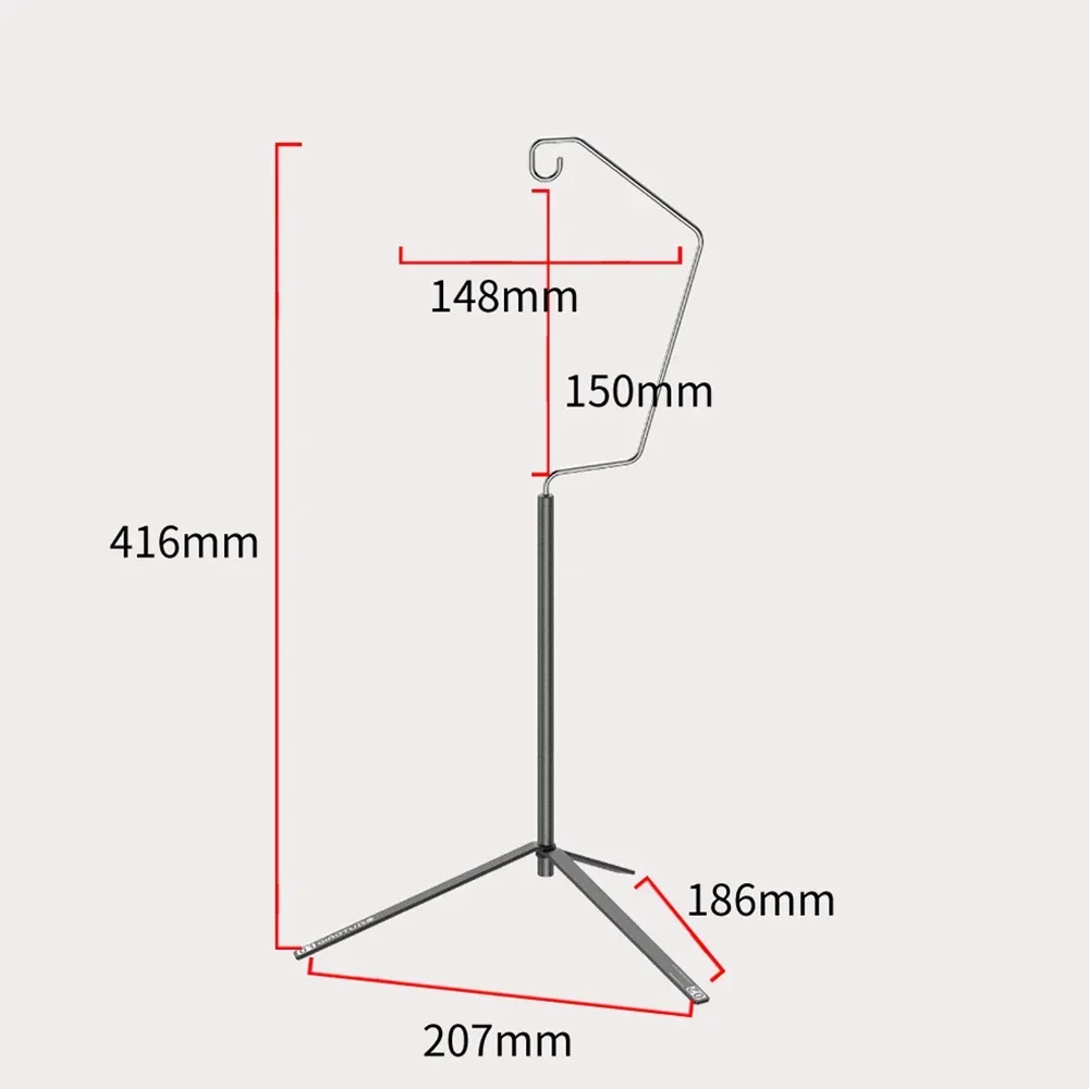 TARKA Ultralight Stand Tabletop Light Holder Light Hanger Portable Detachable Outdoor Tourist Lighting Hangers