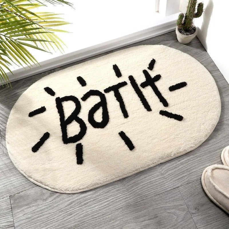 Imitation cashmere bathroom absorbent non-slip floor mat doormat carpet bedroom door entry door mat