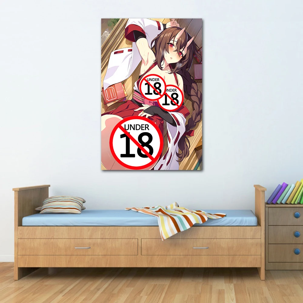 Manga Anime Sexy Young Girl Posters Prints Adult Art Hentai Canvas Painting Nude Beauty Home Wall Decoration Picture Room Decor