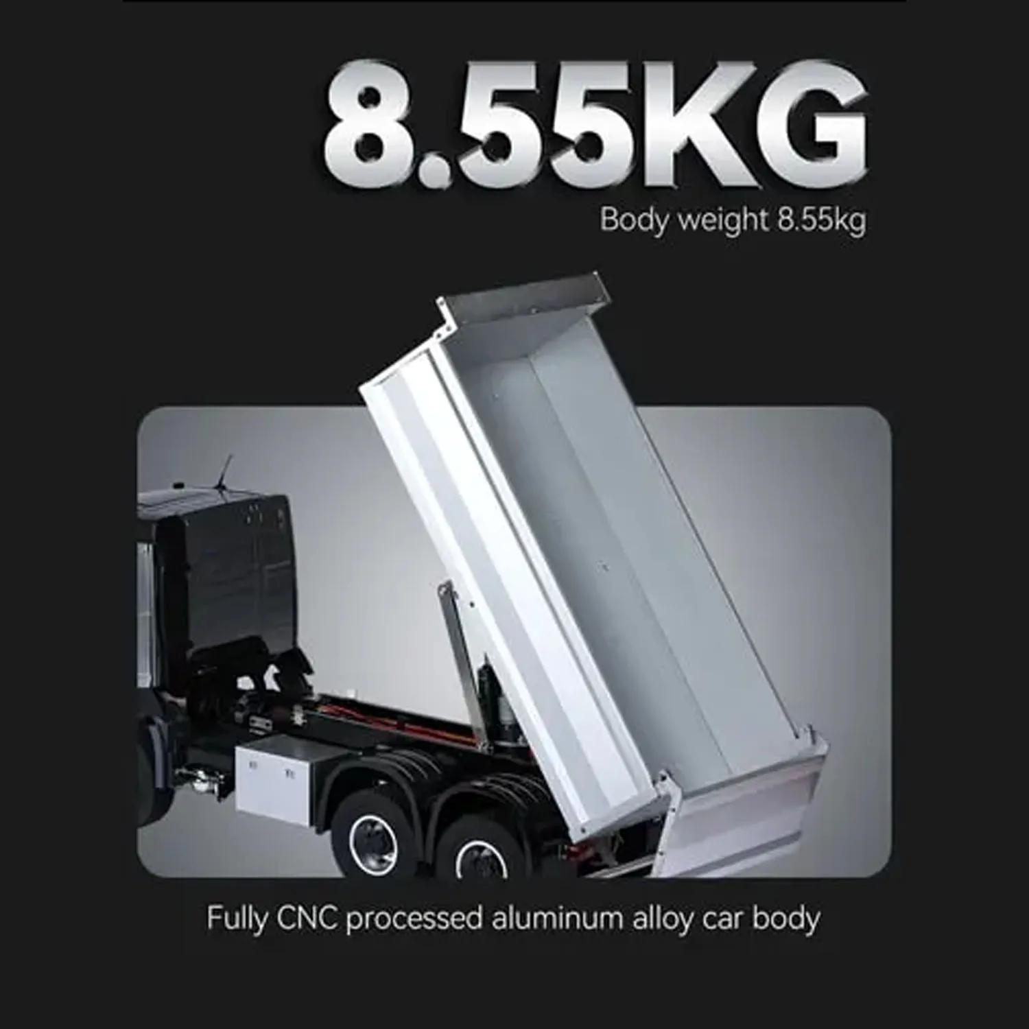 RTR 1/14 Double E E015 001 RC Muldenkipper 6 x 4 elektrische Hebe-Fernbedienung Kipper VO Metallantriebswellen Chassis Fahrzeugmodell