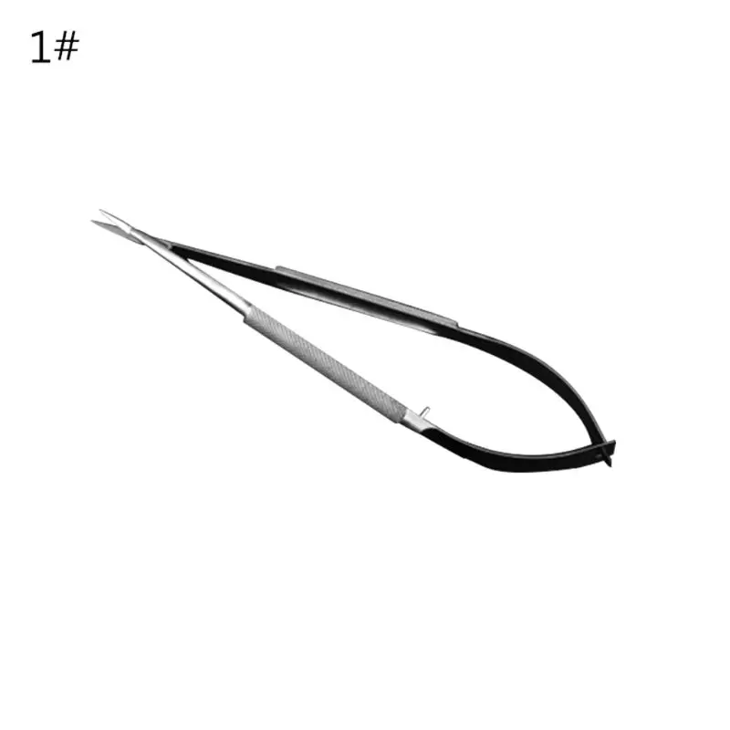 Spatola a pinza microscopica a forbice Micro gancio pinzetta 12cm acciaio inossidabile