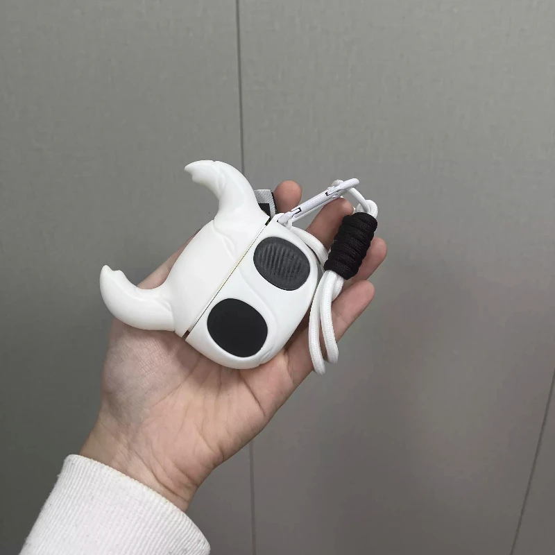 Game Hollow Knight Silicone Earphone Case Full-coverage Protective Cover for AirPods Pro1/2 Cosplay Doujin Gifts Random Keychain