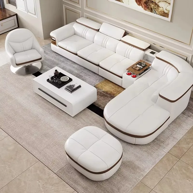 أرائك غرفة المعيشة الفاخرة متعددة الوظائف مريحة وأنيقة على الأرض وأريكة بسيطة وسادة شقة أثاث Woonkamer Banken #1