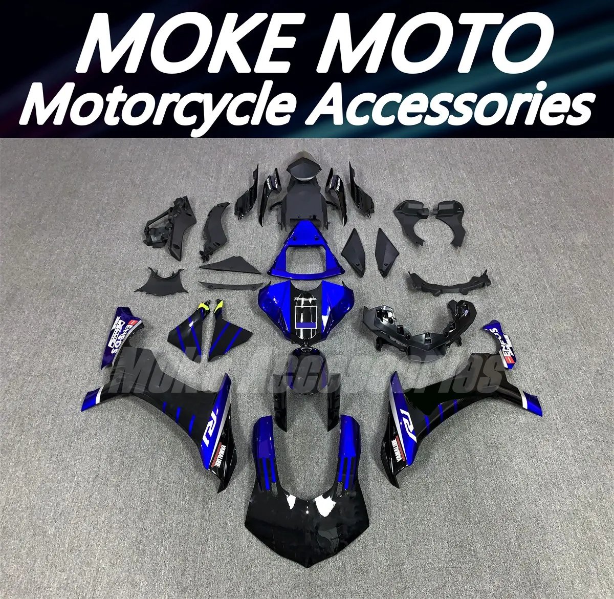 

Moke moto Motorcycle Fairings Kit Fit For Yzf R1 R1M 2015 2016 2017 2018 2019 Bodywork Set ABS Yellow White Black Blue Green