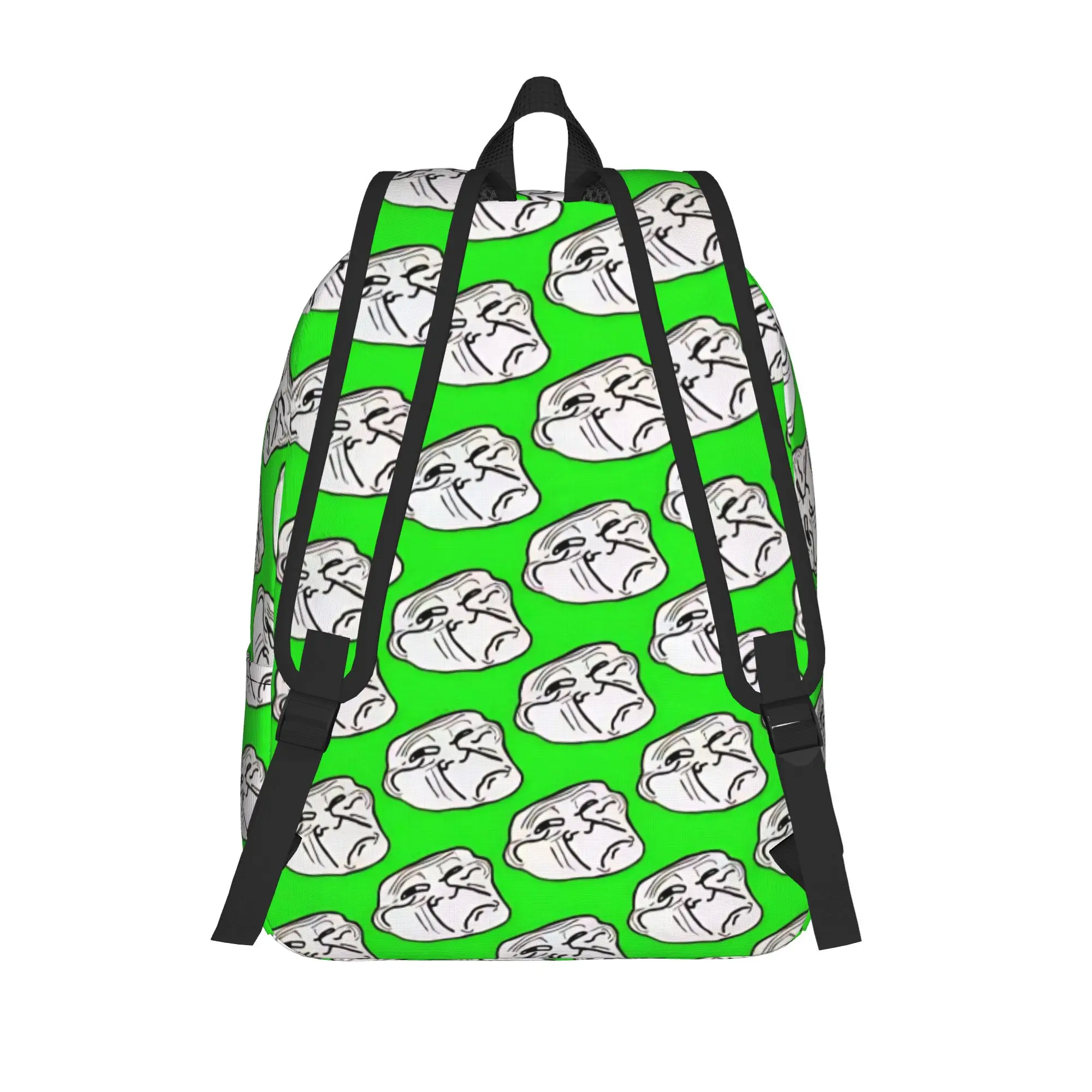 Crying Troll Face Meme Funny Backpack for Men Women Teenage Student Business Daypack Comic Humor Laptop Canvas Bags Gift