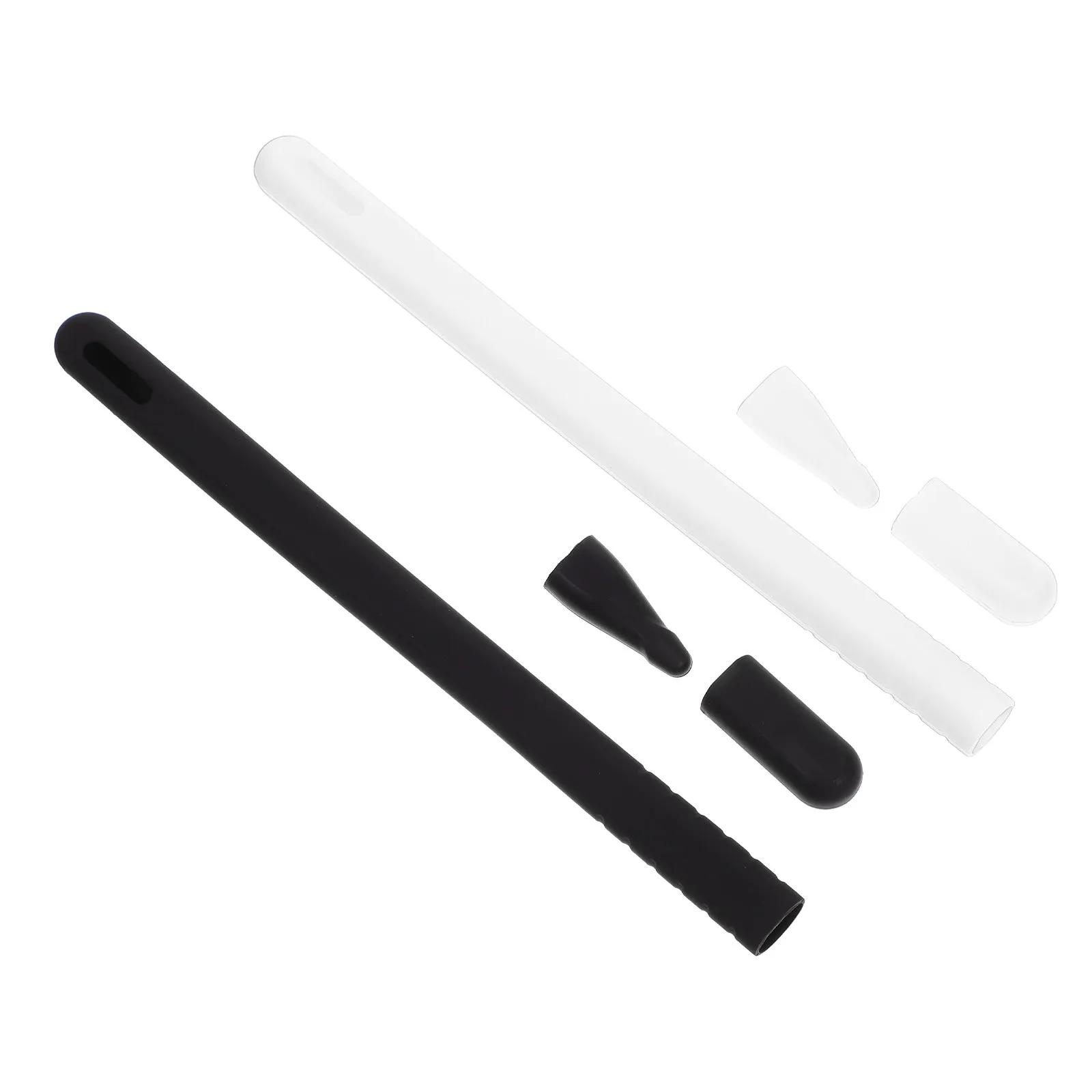2Sets Ergonomic Design Silicone Pencil 2 Protecting Cover Durable Practical Replacement Old Broken Ones Pen Body Sleeve