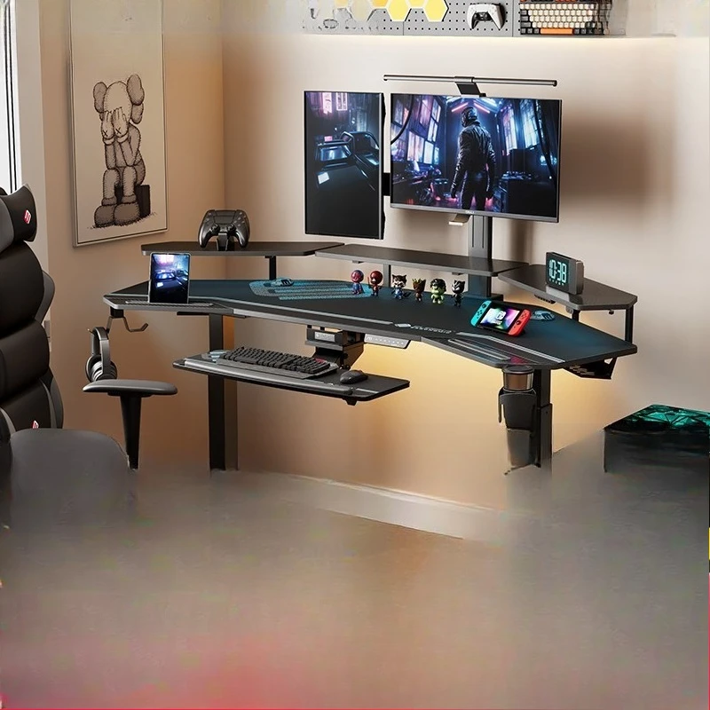 Gaming table carbon fiber airfoil computer desk home office multi-function table