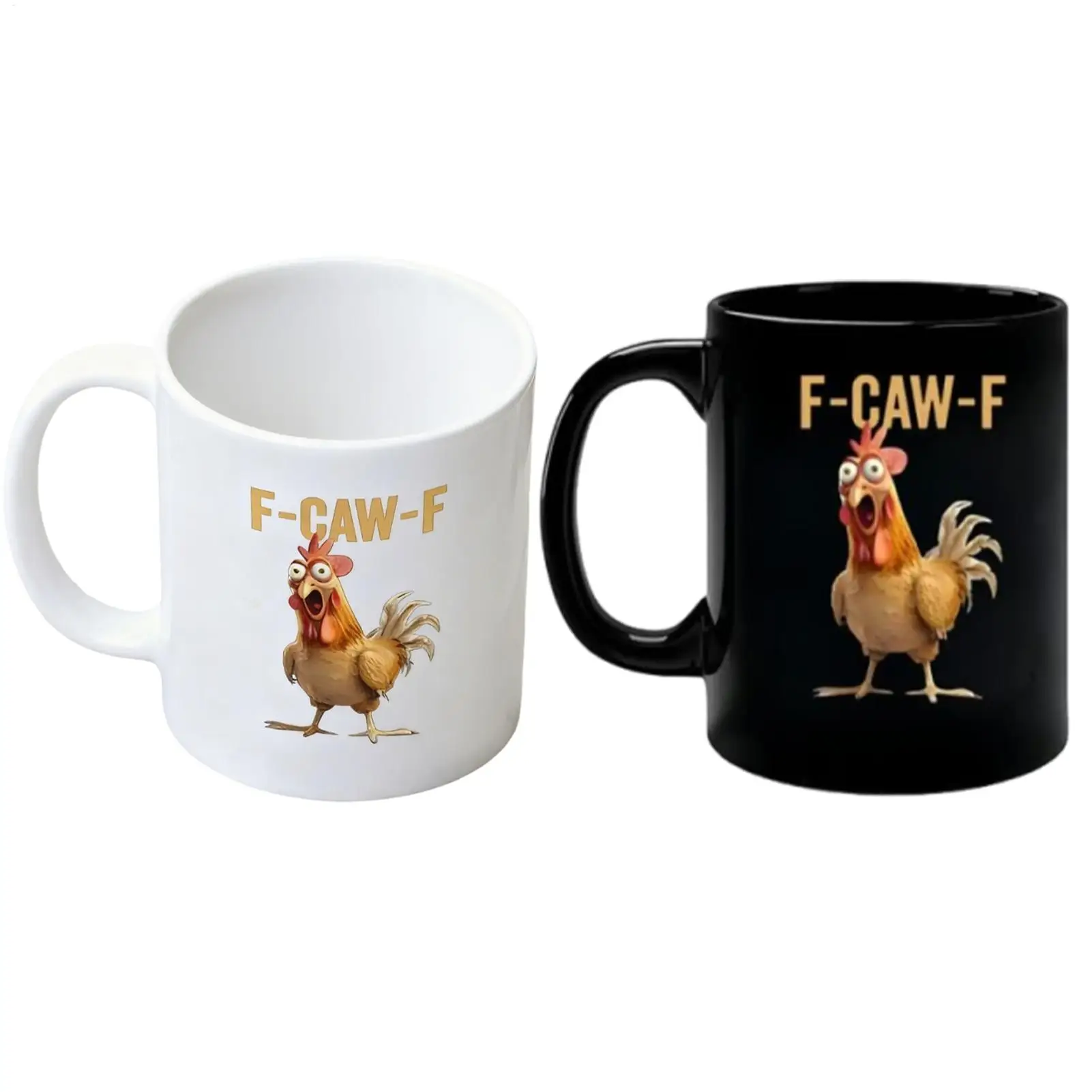 Hühnerbecher, Keramik-Tasse mit Bauernhaus-Motiv, Tier-Teetasse für Frauen, Mutter, Dame, Bauernhof, Küche, Frühstück, Morgentierliebhaber