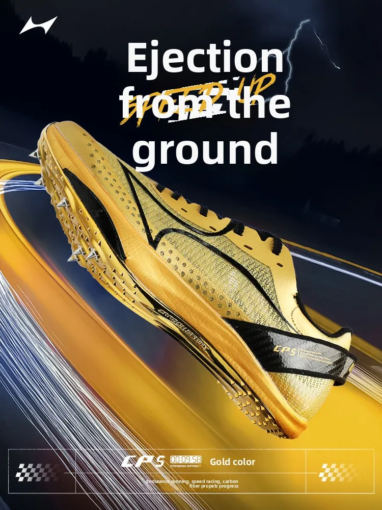 

Men Full Carbon Plate Air Cushion Distance Spike Shoes Track and Field Professional Training Sprint Sneakers