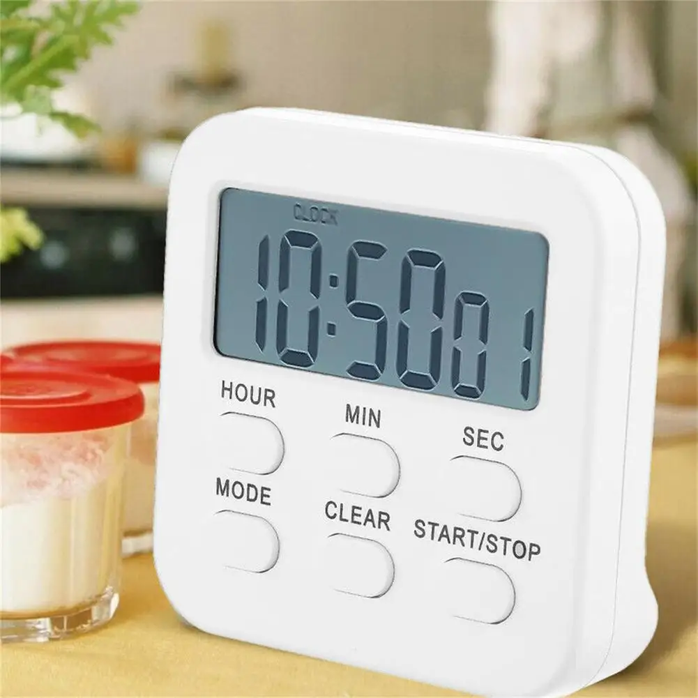 

1 Pcs Lcd Digital Kitchen Timer Count-down Up Magnetic Kitchen Gadgets With Loud Alarm For Cooking Baking Study Dropshipping