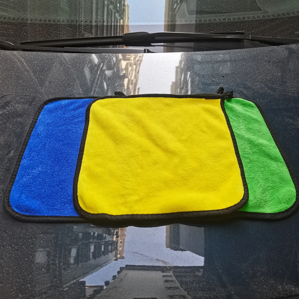 1-30Pcs Car Wash Microfiber Towel Car Cleaning Drying Cloth Car Care Cloth Detailing Microfiber Towel Cleaning Tool