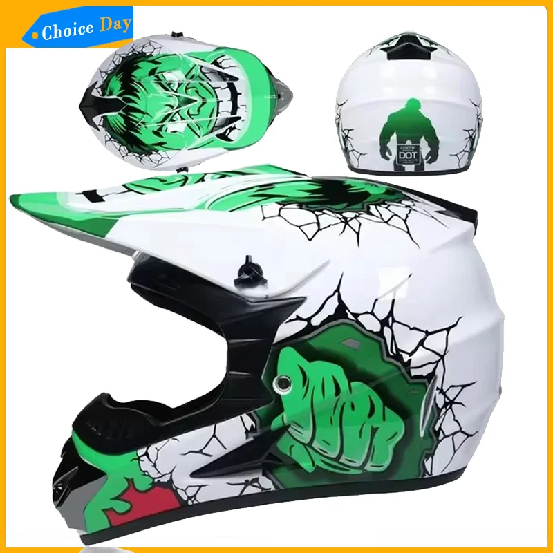 

Motorcycle Downhill Helmet Motocross Motobiker Goggles Classic Bicycle MTB Racing Helmet Full Face Off-road Mountain Motocross
