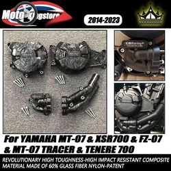 Motorcycles Engine protective cover for YAMAHA MT-07 2014-2023 & XSR700 2014-2023 & FZ-07 14-23 & MT-07 TRACER 14-23 TENERE 700
