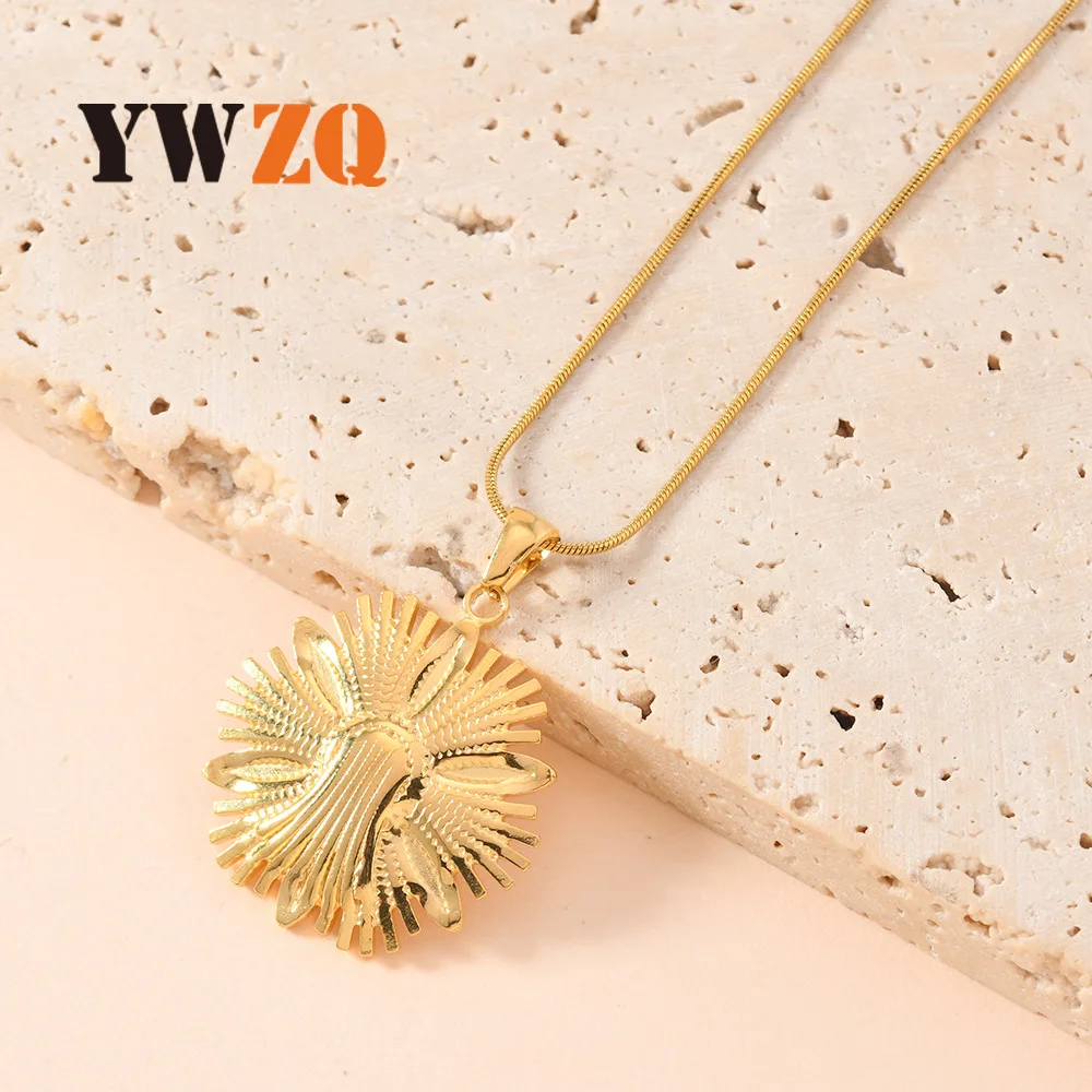 1pcs Hot Selling Stainless Steel Jewelry Fashionable Commuting Design Hydraulic Flower Necklace Earrings Ring Versatile Set