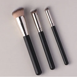 3pcs Beveled Foundation Concealer Makeup Brushes Seamless Cover Synthetic Dark Circle Liquid Cream Cosmetics Contour Brush Tool