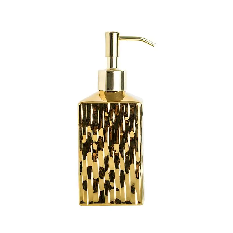 Golden Bathroom Decoration Accessories Toothbrush Holder Soap Dispenser Cup Toothpaste Light Luxury Ceramic