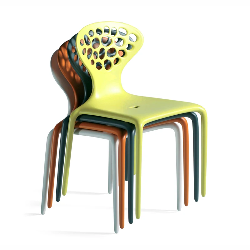 */*Factory Bottom Dining Room Furniture Modern Stacking Plastic Pp Material Dining Chair