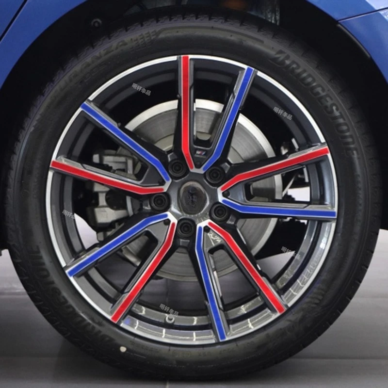 

Для BMW 3 серии 2025 18 дюймов 4 шт. модифицированные наклейки на ступицу колеса царапины украшения чехлы защитные наклейки автомобильные принадлежности
