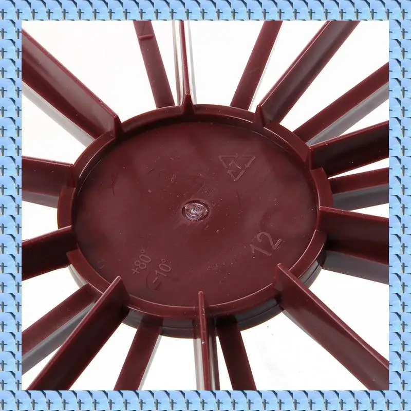 NOCM 4X Cake Divider Slice Pie Cake 10 / 12 Piece Equal Portion Marker Divider Dark Red