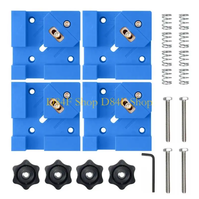 

D84F 4Pcs Accuracy Clamps Secure Alignment Cabinet Box Construction Tool