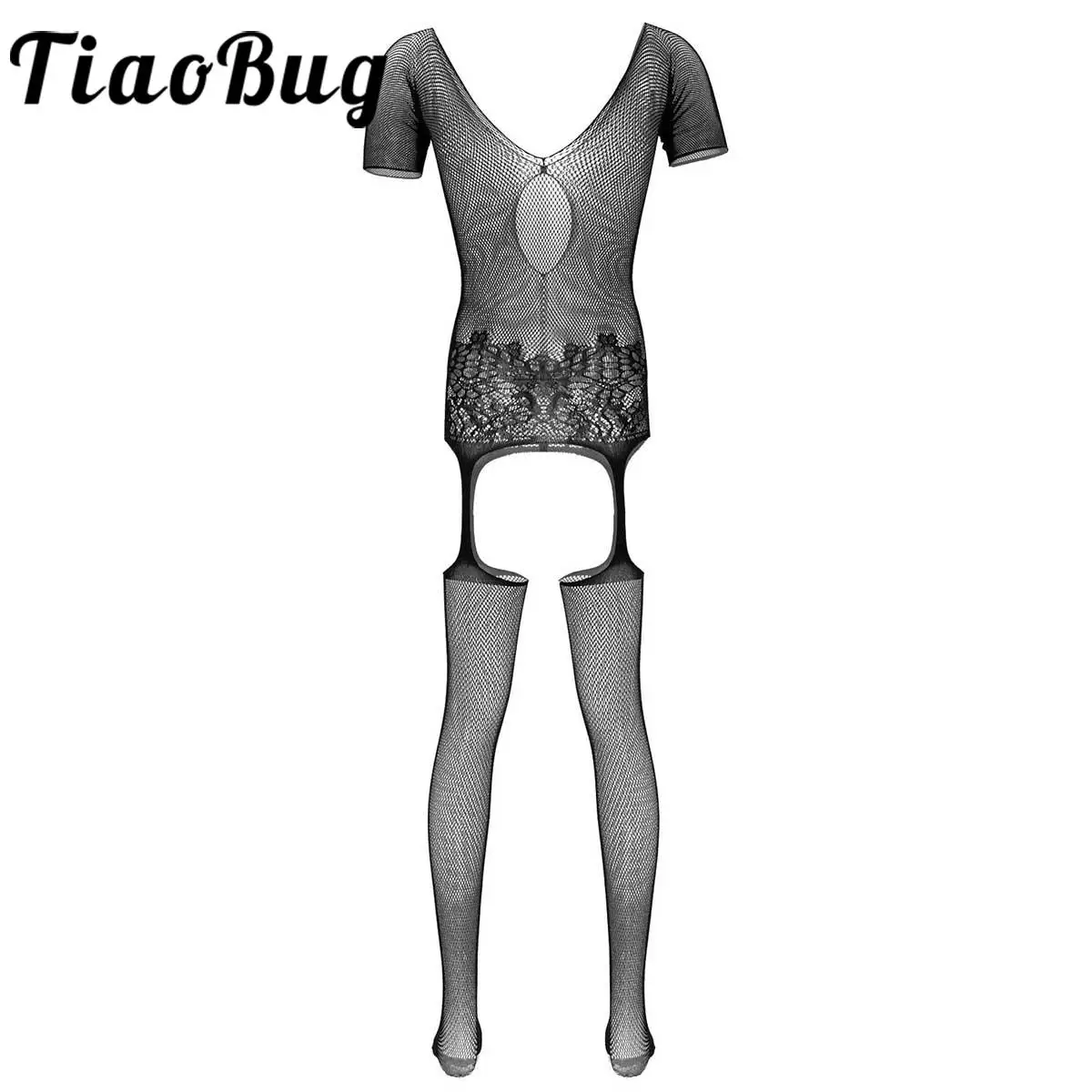 

Hot Selling Men's Underwear Body Stockings Man Fishnet Bodysuits Open Crotch Lingerie Jumpsuit Male Erotic Porno Club Nightwear