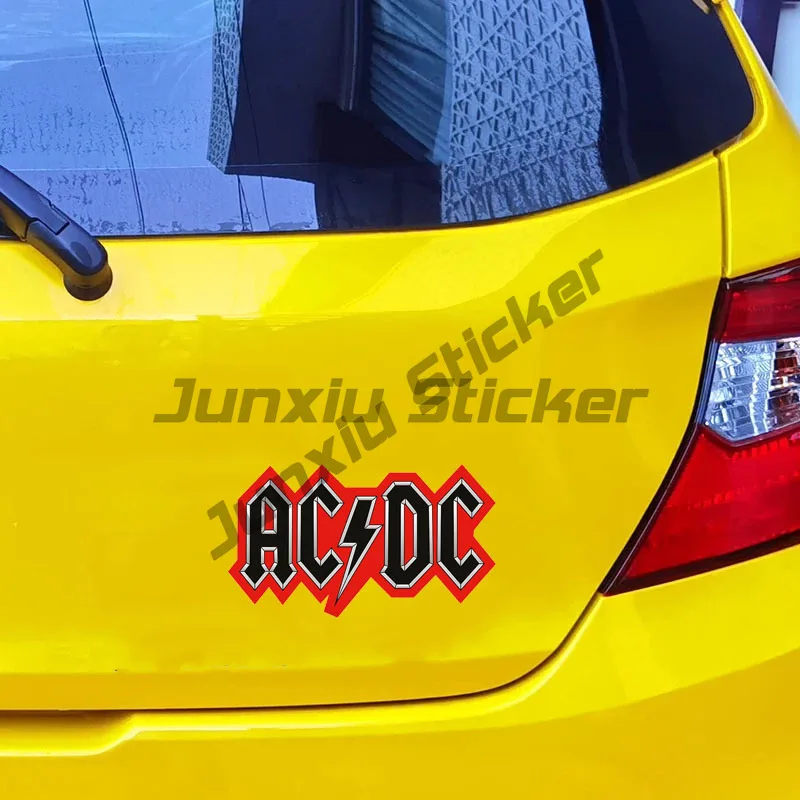 AC DC Logo Vinyl Decal Interesting Car Sticker for Car Truck Window Bumper  Decals Car Applique Waterproof Accessories
