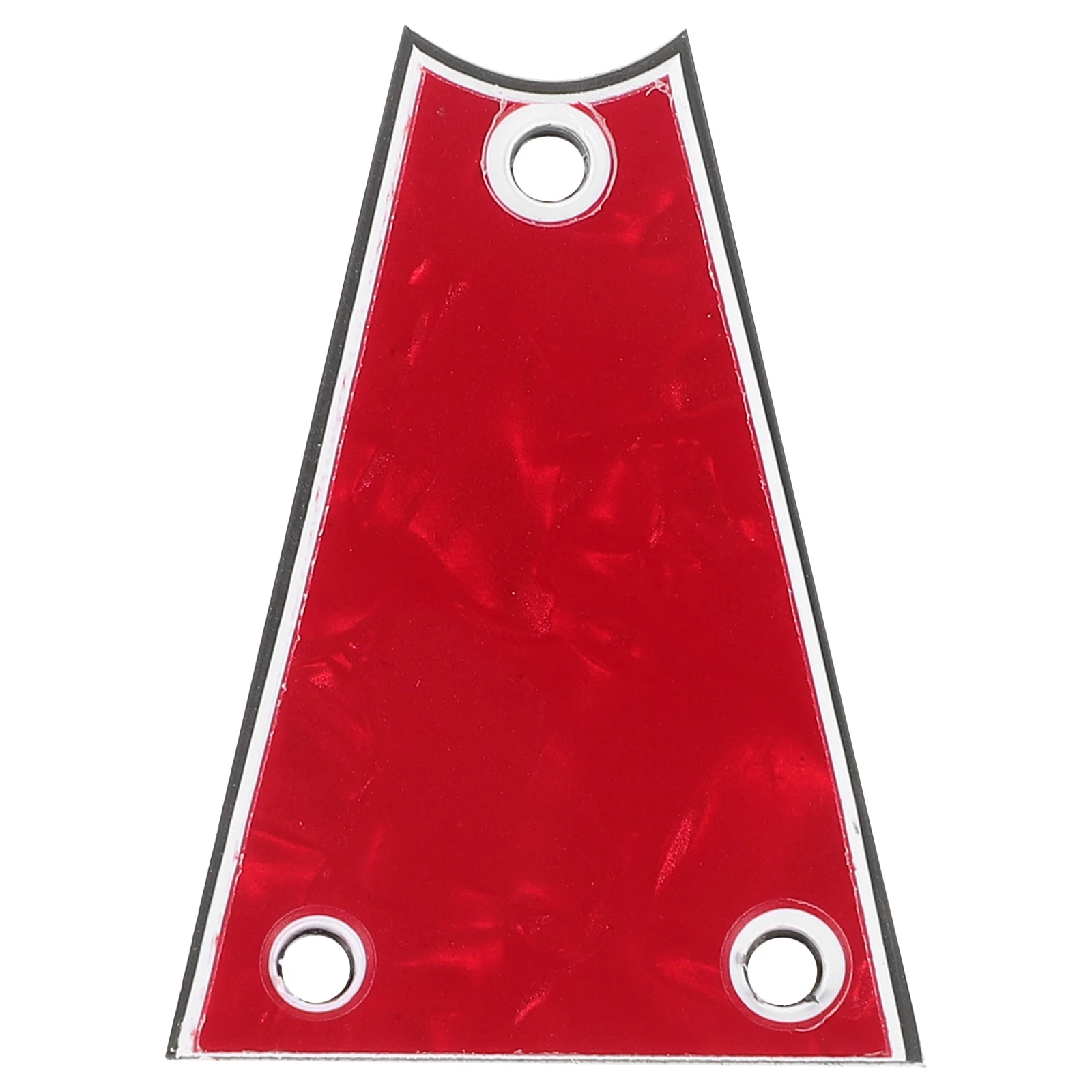 

Electric Guitar Accessories 3 Hole Truss Rod Cover Neck Plate Major Pvc Replacement Bass Parts