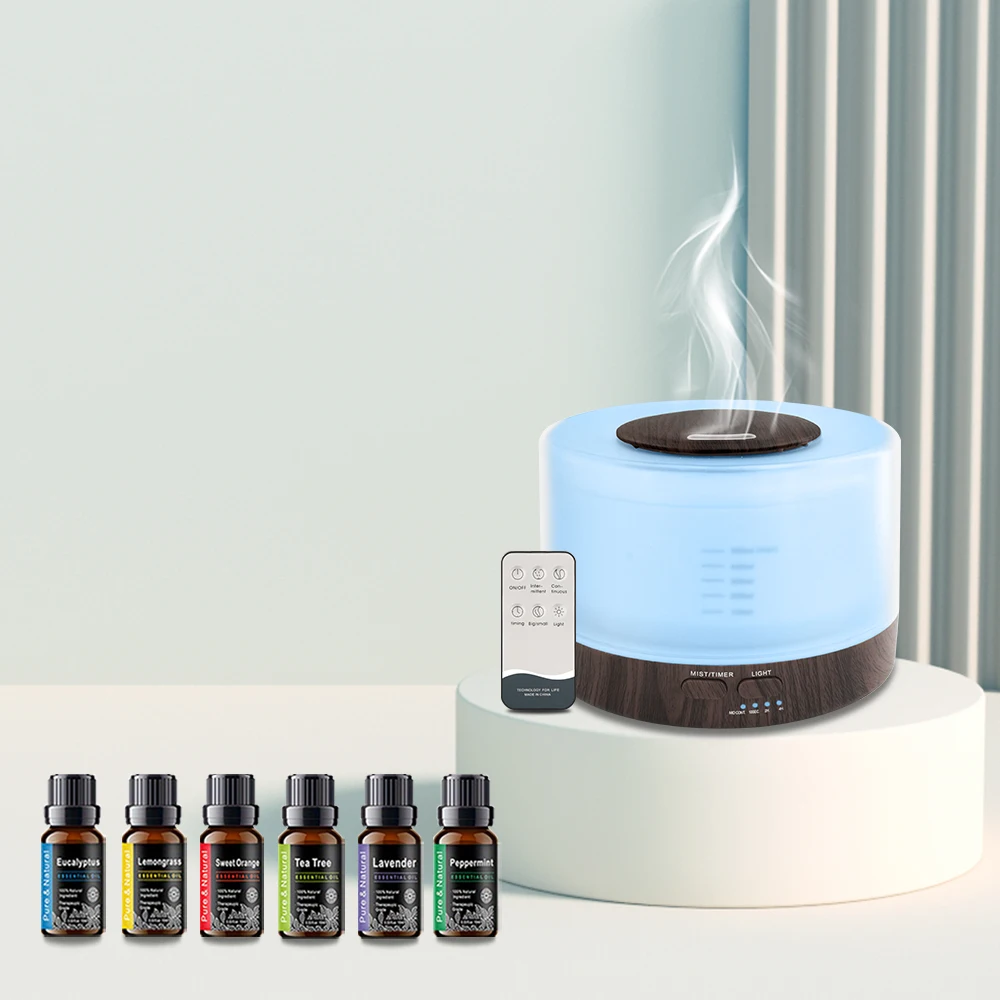 

Rated Aromatherapy Diffuser – 5-in-1 Humidifier, Timer, Auto-Off, 6 Oils Included