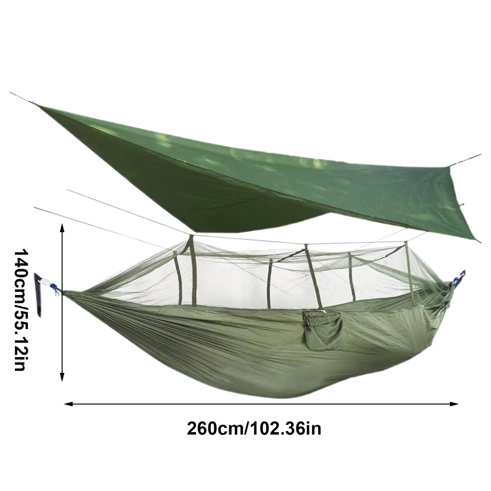 Camping Hammock Net Waterproof Roof Fly Net Netting Waterproof Protective Mesh For Fishing Patio Backyard Garden Outdoor
