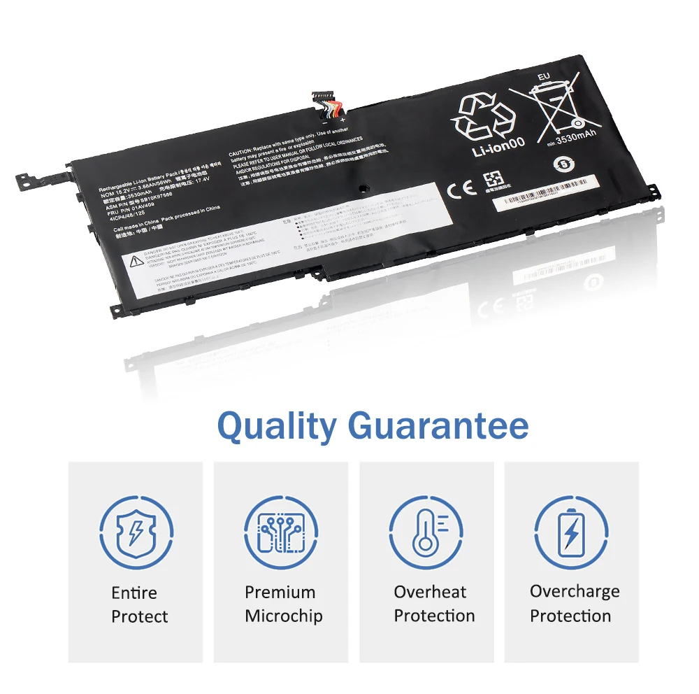 ETESBAY 01AV429 01AV430 01AV431 01AV494 Laptop Battery for Lenovo ThinkPad X1 Carbon 5th Gen 2017 6th Gen 2018 Series SB10K97586