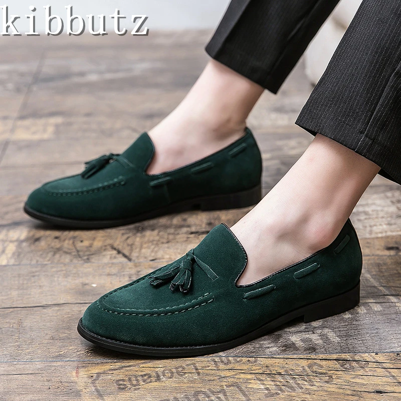 Fashion Suede Tassel Leisure Men's Shoes Classic British Style Soft Moccasins Men Loafers High Quality Flats Driving Shoe