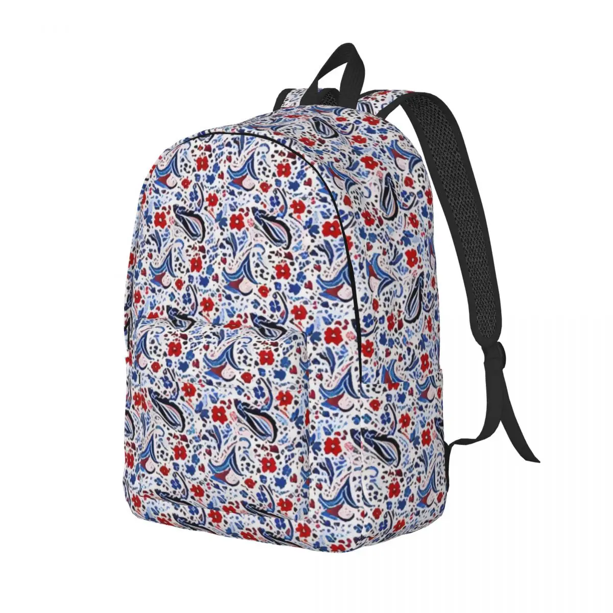 Mochila de lona paisleys bonita para homens e mulheres mochila durável para laptop sacos de trabalho duráveis para estudante adolescente